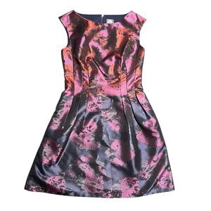 Vince Camuto Women's Floral Fit & Flare Dress Size 12 Multicolor